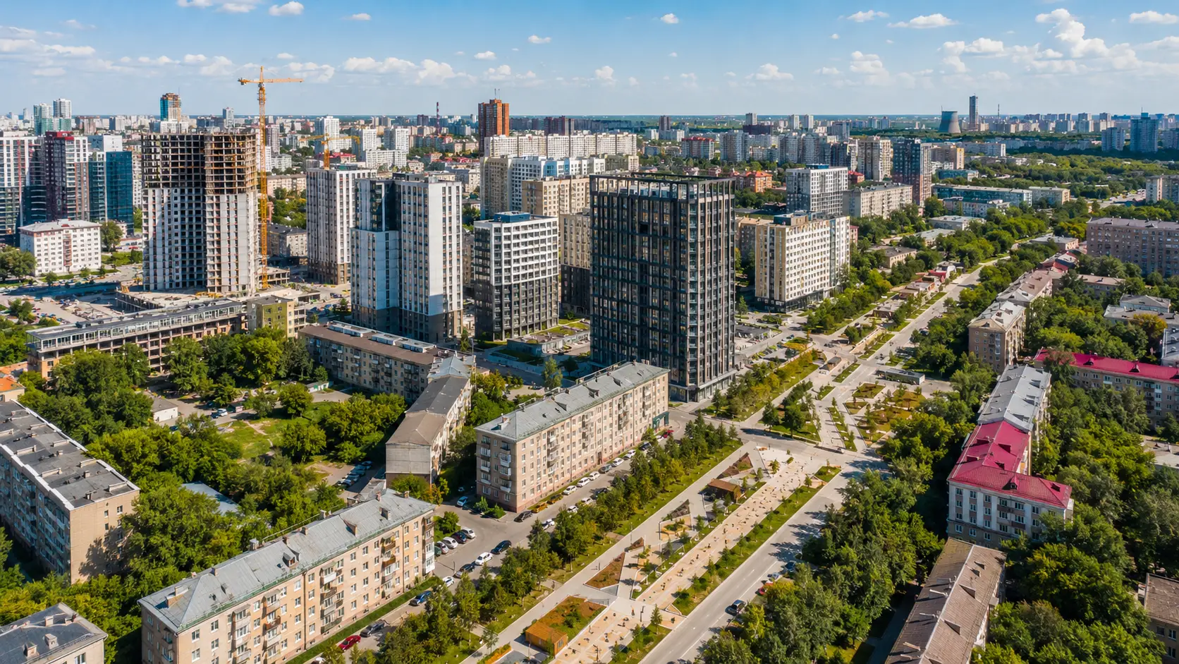 Панорама Вторчермета (Южная Ботаника) - новые жилые комплексы и развитая инфраструктура